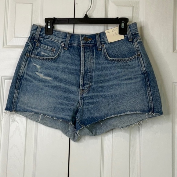 Universal Thread Womens High Rise Fitted Hip & Leg Mini Cut Off Shorts Size 10 - Picture 2 of 5